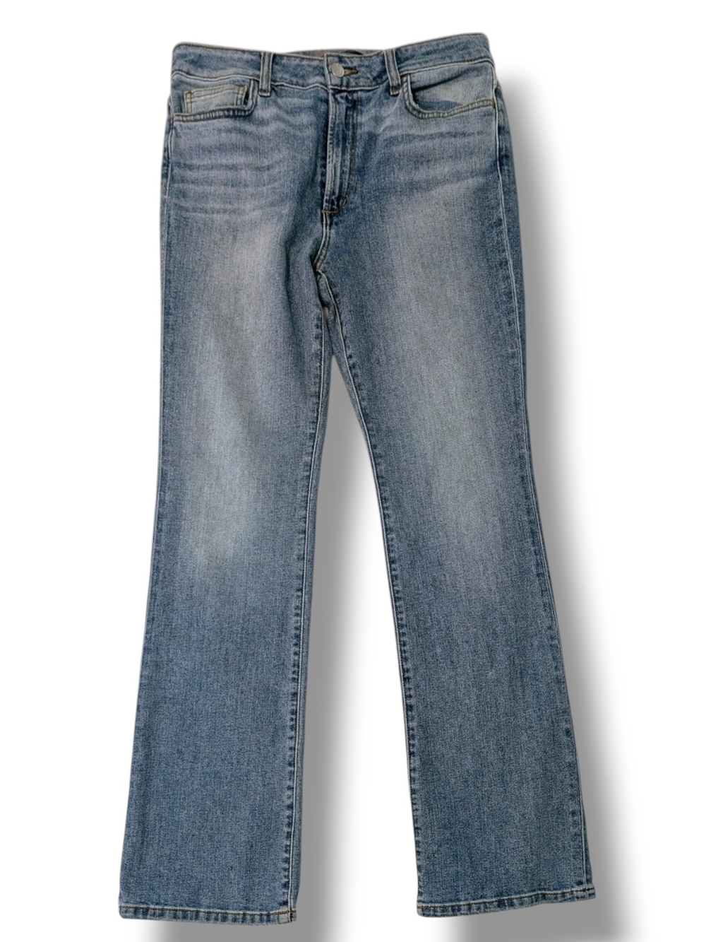 Joe's Jeans High-rise Moreland Straight Leg Mid Blue Denim Jean, Size 30